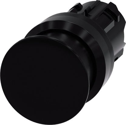 Picture of Siemens Przycisk grzybkowy 22mm okrgy tworzywo czarny 30mm z samopowrotem 3SU1000-1AD10-0AA0
