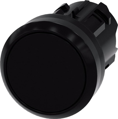Picture of Siemens Przycisk SIRIUS ACT 22mm okrgy tworzywo czarny paski z samopowr 3SU1000-0AB10-0AA0