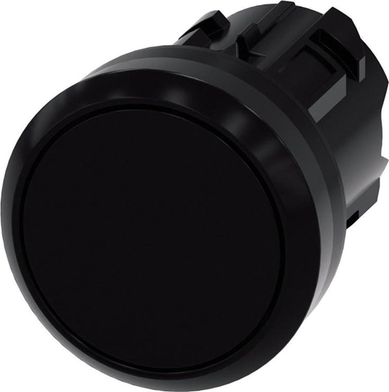 Picture of Siemens Przycisk SIRIUS ACT 22mm okrgy tworzywo czarny paski z samopowr 3SU1000-0AB10-0AA0
