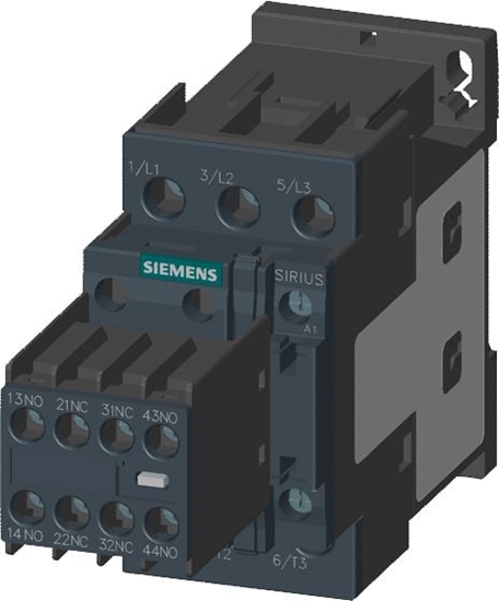 Picture of Siemens Stycznik mocy 25A 3P 230V AC 2Z 2R S0 (3RT2026-1AP04)