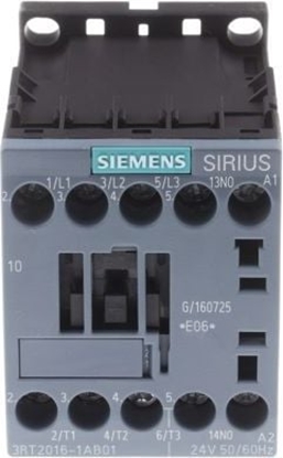 Изображение Siemens Stycznik mocy 9A 3P 24V AC 1Z 0R S00 (3RT2016-1AB01)