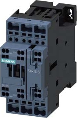 Изображение Siemens Stycznik S0 AC-3 25A 11kW / 400V styk pomocniczy 1Z + 1R 24VDC zintegrowany warystor 3P zaciski sprynowe 3RT2026-2DB40