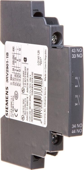Picture of Siemens Styk pomocniczy boczny 2R do wy. wielkoci S00 do S3 3RV2901-1B