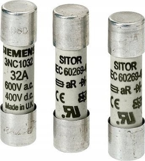 Picture of Siemens Wkadka topikowa SITOR cylindryczna 40A aR 660 VAC / 700VDC 3NC1440