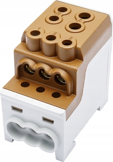 Изображение Simet Blok rozdzielczy - dystrybucyjny Al/Cu SDB 200 (80030) SIMBLOCK brzowy 81602015