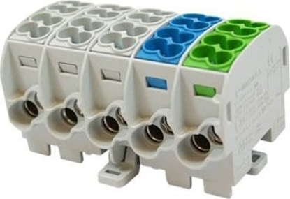 Attēls no Simet Blok rozdzielczy - odgany Al/Cu SCB 25-5X (80150) SIMBLOCK sza/nie/zie 81500020