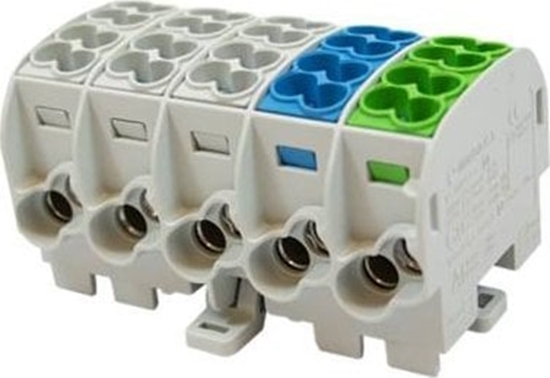 Изображение Simet Blok rozdzielczy - odgany Al/Cu SCB 25-5X (80150) SIMBLOCK sza/nie/zie 81500020