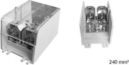 Attēls no Simet Odganik instalacyjny zacisk: 2x120mm2, 1x35 mm2, 2x25mm2 szary LZ 1x24016 (84002002)