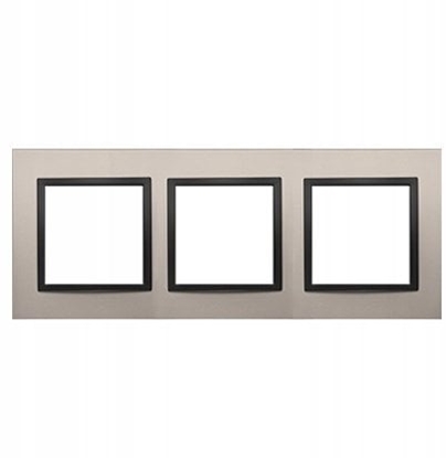 Attēls no Simon 54 Nature Ramka 3-krotna metalowa, Satynowa Noc DRN3/81