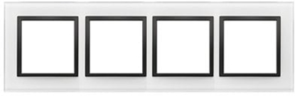 Attēls no Simon 54 Nature Ramka 4-krotna szklana, Czarna Pera DRN4/68