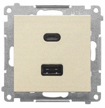 Изображение Simon 55 adowarka USB C+A (modu), 30 W, 230V szampaski mat TEC2CAQ.01/144