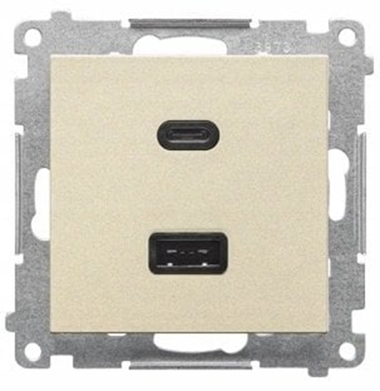 Изображение Simon 55 adowarka USB C+A (modu), 30 W, 230V szampaski mat TEC2CAQ.01/144