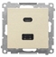 Attēls no Simon 55 adowarka USB C+A (modu), 30 W, 230V szampaski mat TEC2CAQ.01/144
