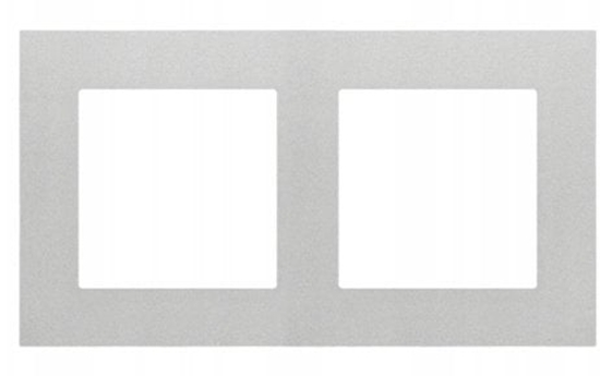 Изображение Simon 55 Ramka 2-krotna LINE Aluminium mat TR2/143