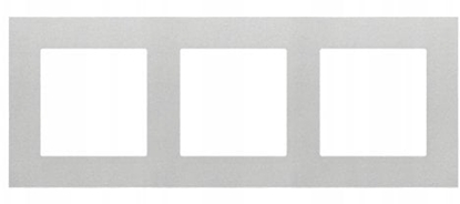 Attēls no Simon 55 Ramka 3-krotna LINE Aluminium mat TR3/143