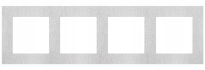 Attēls no Simon 55 Ramka 4-krotna Nature Inox klasyczny TRN4/188