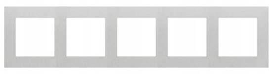 Изображение Simon 55 Ramka 5-krotna LINE Aluminium mat TR5/143
