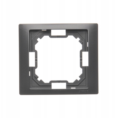 Attēls no Simon Basic Ramka 1-krotna Neos do wersji bryzgoszczelnej IP44 z uszczelk czarny BMRC1B/49