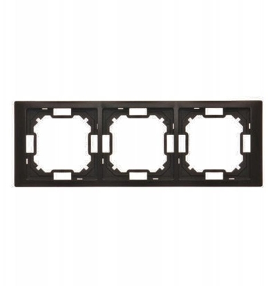 Attēls no Simon Basic Ramka 3-krotna Neos IP20 czarny mat BMRC3/49