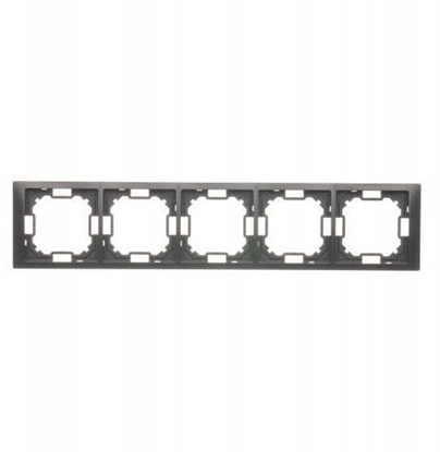 Attēls no Simon Basic Ramka 5-krotna Neos IP20 czarny mat BMRC5/49
