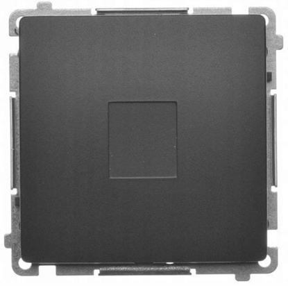 Attēls no Simon Basic Zalepka ramki (modu). Mocowanie za pomoc apek lub wkrtów czarny BMPS.01/49