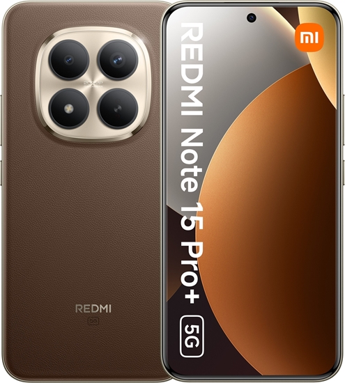 Picture of Xiaomi Redmi | Note 15 Pro+ | Mocha Brown | 6.83 " | AMOLED | 1220 x 2772 pixels | Qualcomm | Internal RAM 8 GB | 256 GB | Dual SIM | 4G | 5G | Main camera resolution 200+8+2 MP | Secondary camera resolution 32 MP | Android | 15