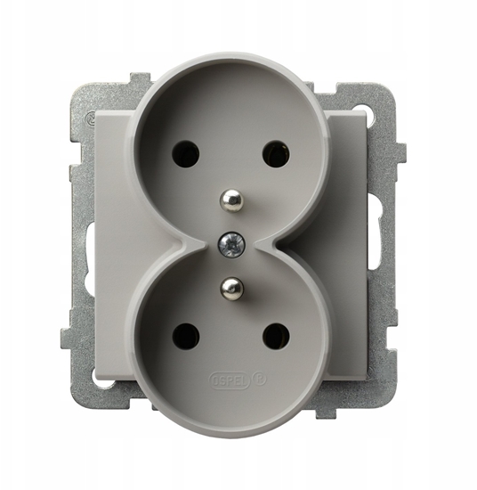 Picture of SONATA Gniazdo podwójne z uziemieniem modu bez ramki kaszmir GP-2RRZ/m/82