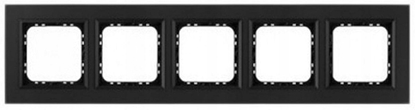 Attēls no SONATA Ramka piciokrotna czarne szko szronione R-5RGC/79/33
