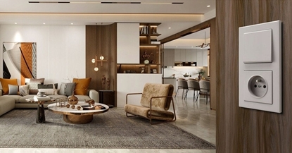 Attēls no SONATA Ramka pojedyncza niebieskie szko szronione R-1RGC/80/33