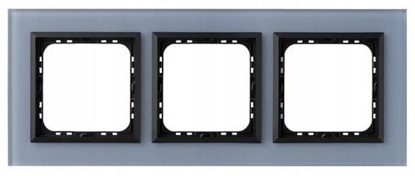 Attēls no SONATA Ramka potrójna niebieskie szko szronione R-3RGC/80/33