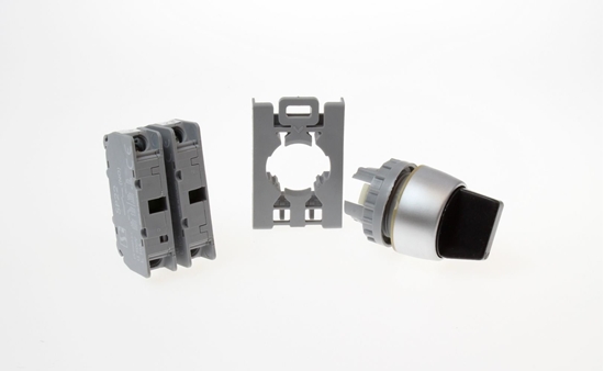Picture of Spamel Przecznik 3 pooeniowy pokrto 22mm czarny 2Z bez samopowrotu (SP22-P3.CZ-20)