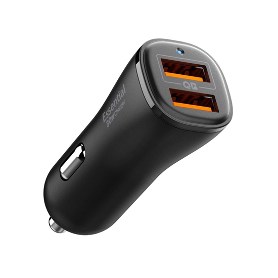 Picture of SPIGEN ESSENTIAL EV302 2-PORT CAR CHARGER 30W BLACK