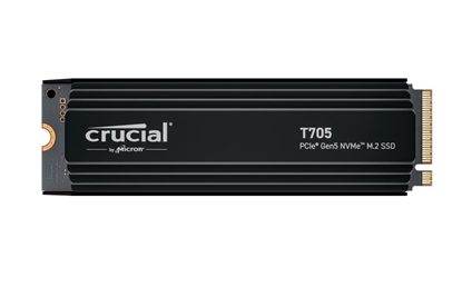 Picture of SSD|CRUCIAL|T705|1TB|M.2|PCIe Gen5|NVMe|Write speed 10200 MBytes/sec|Read speed 13600 MBytes/sec|TBW 600 TB|CT1000T705SSD5
