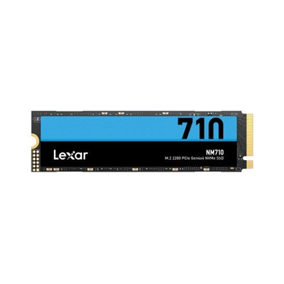 Изображение SSD|LEXAR|NM710|1TB|M.2|PCIe Gen4|NVMe|Write speed 4500 MBytes/sec|Read speed 5000 MBytes/sec|2.45mm|TBW 600 TB|MTBF 1500000 hours|LNM710X001T-RNNNG