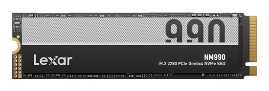 Picture of SSD|LEXAR|NM990|2TB|M.2|NVMe|Write speed 10000 MBytes/sec|Read speed 14000 MBytes/sec|2.45mm|TBW 750 TB|MTBF 1500000 hours|LNM990X002T-RNNNG