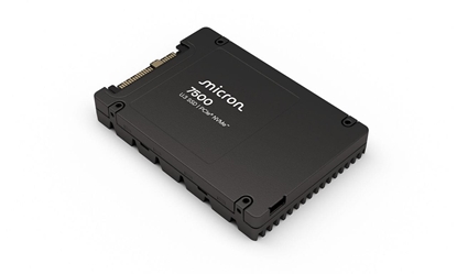 Attēls no SSD|MICRON|SSD series 7500 PRO|15.36TB|PCIe Gen4|NVMe|NAND flash technology TLC|Write speed 5900 MBytes/sec|Read speed 7000 MBytes/sec|Form Factor U.3|TBW 28032 TB|MTBF 2000000 hours|MTFDKCC15T3TGP-1BK1DABYYR