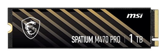 Picture of SSD|MSI|SPATIUM M470 PRO|1TB|M.2|PCIe Gen4|NVMe|3D NAND|Write speed 4500 MBytes/sec|Read speed 6000 MBytes/sec|2.15mm|TBW 320 TB|MTBF 150000 hours|S78-440L0J0-P83