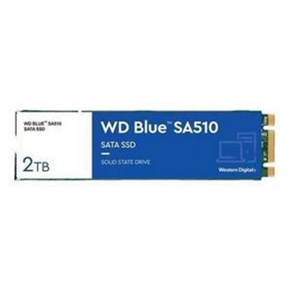 Изображение SSD|SANDISK|200xTBW rating|MTBF 1750000 h|Read speed 560 MB/s|Write speed 510 MB/s|Serial ATA III|M.2|2000 GB|POWERED BY SANDISK|Blue SA510|WDS200T3B0B
