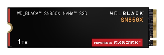 Изображение SSD|SANDISK|600xTBW rating|Read speed 7300 MB/s|Write speed 6300 MB/s|NVMe Yes|PCI Express 4.0|M.2|1000 GB|POWERED BY SANDISK|Black SN850X|WDS100T2X0E