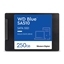 Picture of SSD|SANDISK|Blue SA510|POWERED BY SANDISK|250 GB|Serial ATA III|Write speed 440 MB/s|Read speed 555 MB/s|2.5"|100xTBW rating|MTBF 17500000 h|WDS250G3B0A