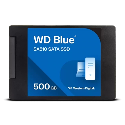 Изображение SSD|SANDISK|Blue SA510|POWERED BY SANDISK|500 GB|Serial ATA III|Write speed 510 MB/s|Read speed 560 MB/s|2.5"|200xTBW rating|MTBF 17500000 h|WDS500G3B0A