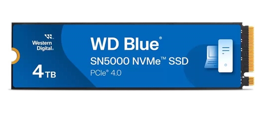 Изображение SSD|SANDISK|Blue SN5000|4TB|M.2|NVMe|Write speed 5000 MBytes/sec|Read speed 5500 MBytes/sec|2.38mm|TBW 1200 TB|WDS400T4B0E