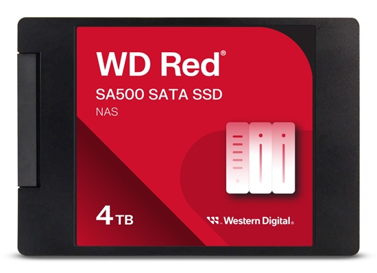 Изображение SSD|SANDISK|Red SA500|POWERED BY SANDISK|4000 GB|Serial ATA III|Write speed 520 MB/s|Read speed 560 MB/s|2.5"|2500xTBW rating|WDS400T2R0A