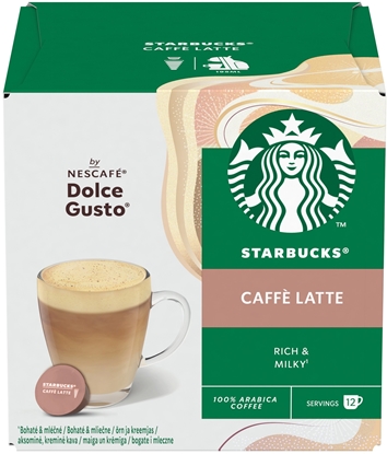 Изображение Starbucks Kapsuki Nescafé Dolce Gusto Caffe Latte 12 sztuk