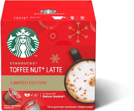 Picture of Starbucks Kapsuki Nescafé Dolce Gusto Toffee Nut Latte 12szt.HOLIDAY BLEND