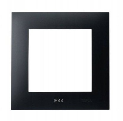 Picture of SZAFIR Ramka pojedyncza do czników IP-44 czarny metalik RH-1Z/33