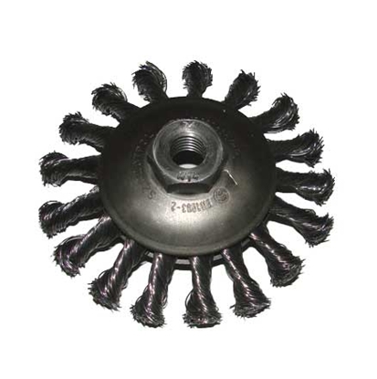 Attēls no Szczotpol Szczotka tarczowo - ktowa z nakrtk splatana z drutu technicznego 100mm G05TK