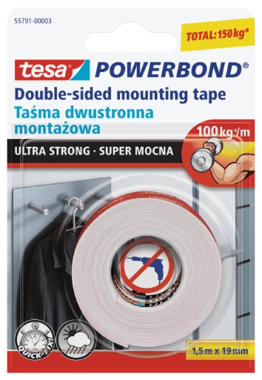 Picture of Tesa Tama montaowa Powerbond dwustronna 1,5m 19mm (H5579103)