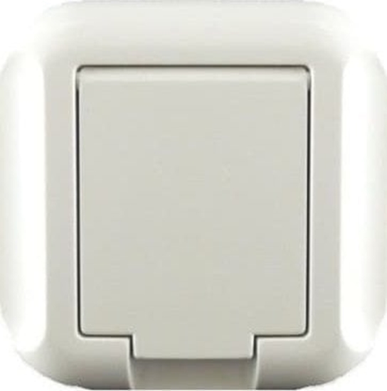 Picture of Timex TOPAZ Gniazdo pojedyncze z/u 16A 250V z klapk biay IP44 GPt-16TH