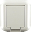 Picture of Timex TOPAZ Gniazdo pojedyncze z/u 16A 250V z klapk biay IP44 GPt-16TH
